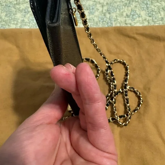 Chanel Black Caviar Leather Wallet w/COA - Picture 8 of 11